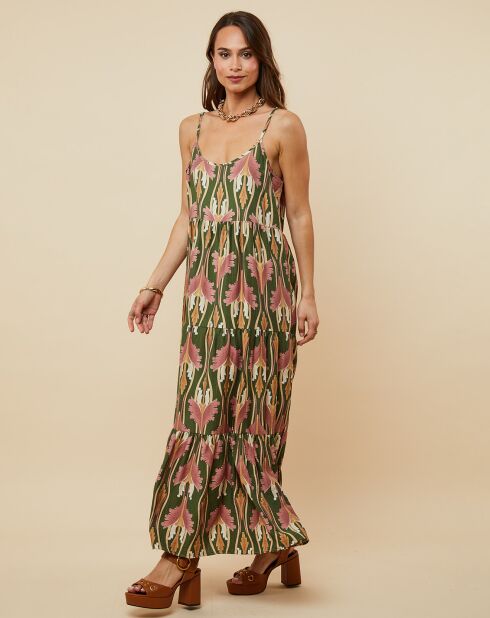 Robe Louane vert kaki