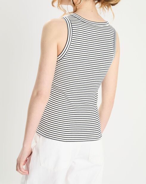 Débardeur Adamys marine/blanc