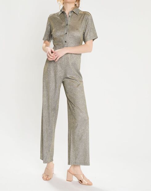 Combinaison lurex Eliza argentée