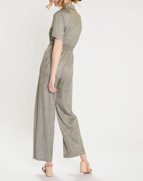 Combinaison lurex Eliza argentée