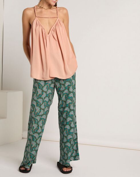 Top Mathilde rose pâle