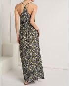 Robe Alma vert/bleu