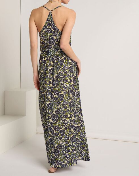 Robe Alma vert/bleu