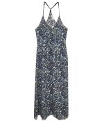 Robe Alma vert/bleu