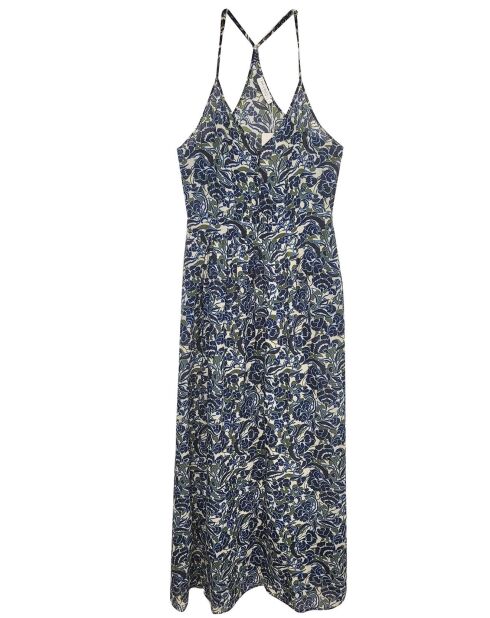 Robe Alma vert/bleu