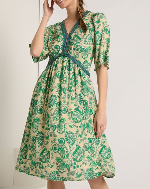 Robe Iris verte