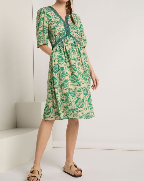 Robe Iris verte