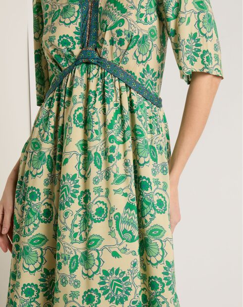 Robe Iris verte