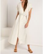 Robe en Lin & Coton Roxane blanche