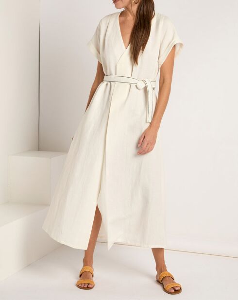 Robe en Lin & Coton Roxane blanche