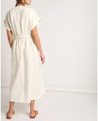 Robe en Lin & Coton Roxane blanche