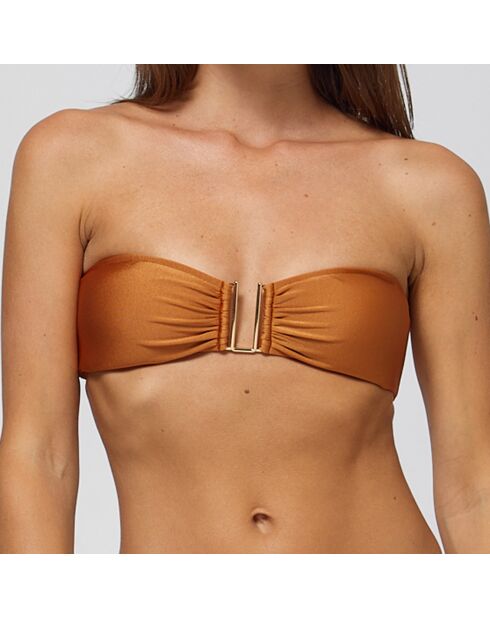 Haut de maillot de bain Shiraz bronze