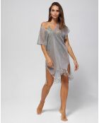 Poncho Court Lx gris