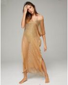 Poncho Long Lx beige