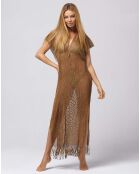 Poncho Long Lx doré