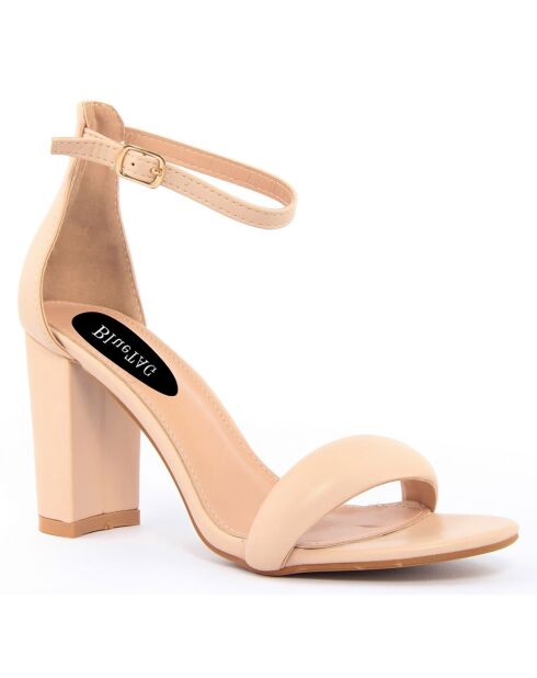 Sandales Camila beiges - Talon 8.5 cm