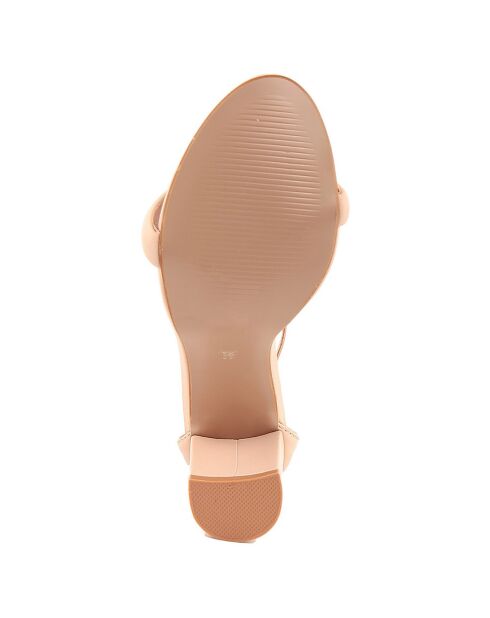 Sandales Camila beiges - Talon 8.5 cm