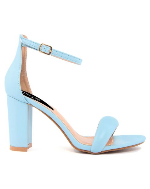 Sandales Camila bleues - Talon 8.5 cm