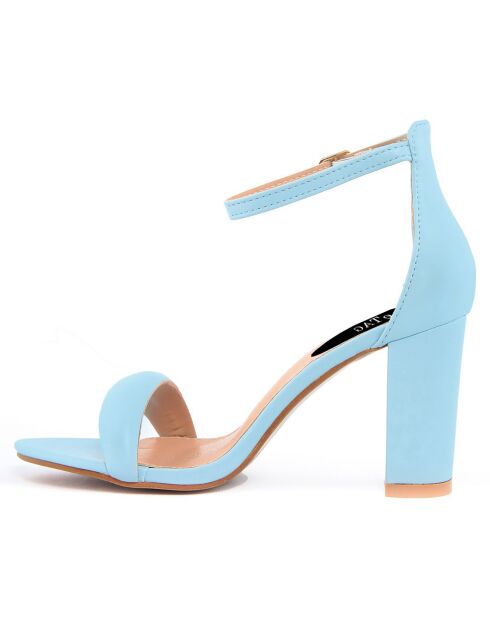 Sandales Camila bleues - Talon 8.5 cm
