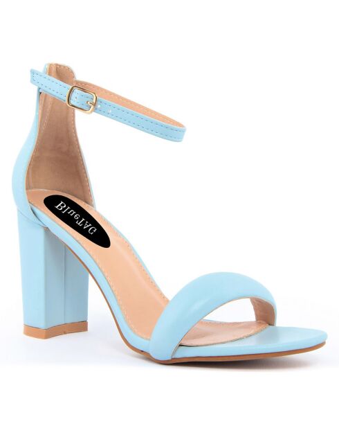 Sandales Camila bleues - Talon 8.5 cm
