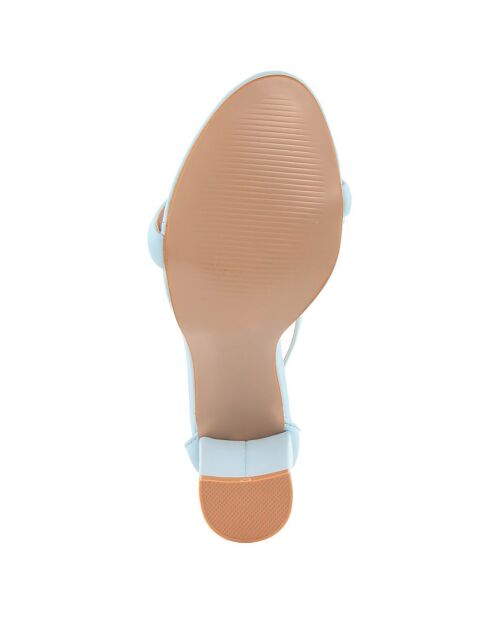 Sandales Camila bleues - Talon 8.5 cm