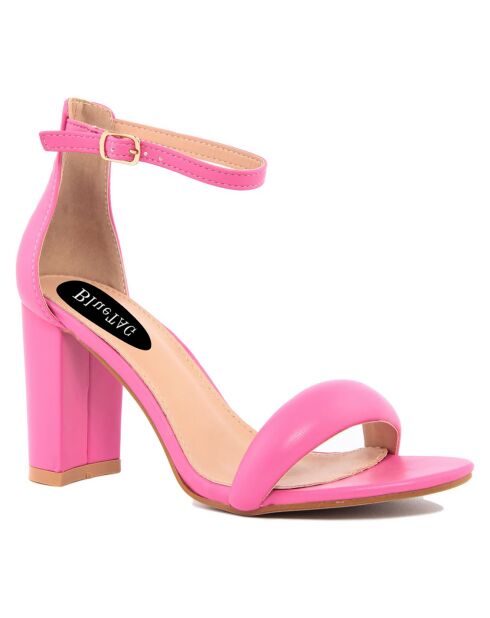 Sandales Camila fuchsia - Talon 8.5 cm