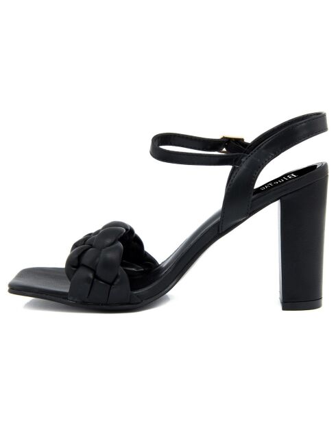 Sandales Marta noires - Talon 7 cm