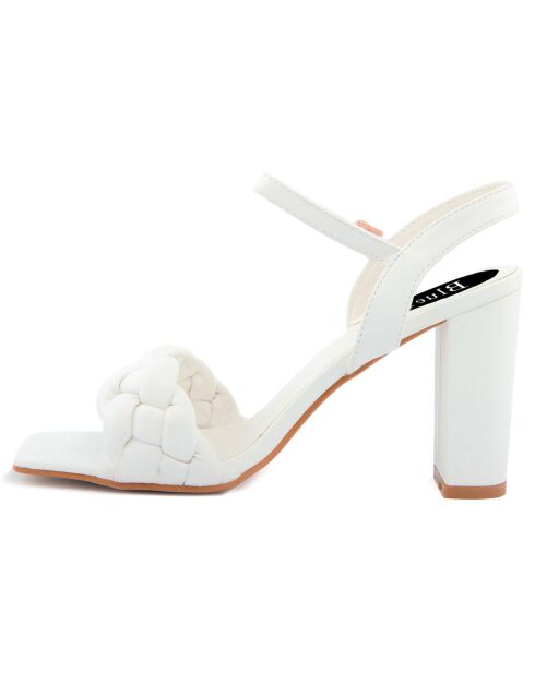 Sandales Marta blanches - Talon 7 cm
