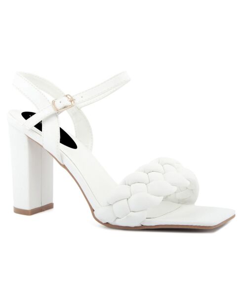 Sandales Marta blanches - Talon 7 cm
