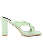 Mules Luisa vertes - Talon 7 cm