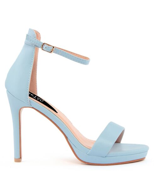Sandales Lorena bleues - Talon 11 cm