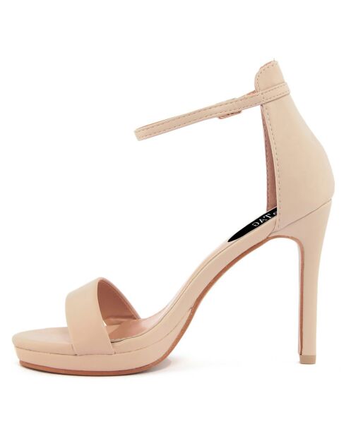Sandales Lorena nude - Talon 11 cm