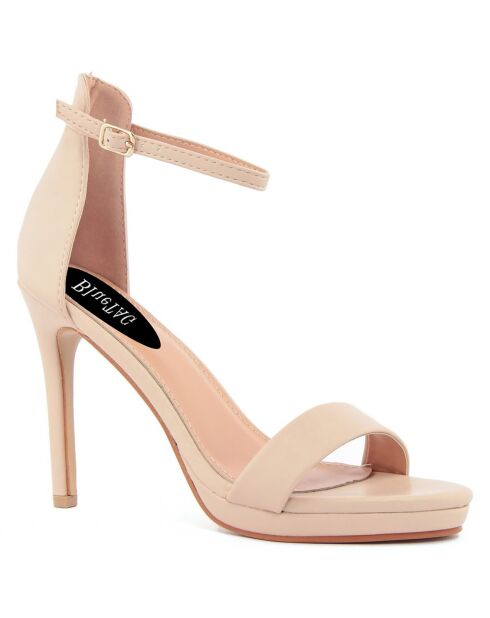 Sandales Lorena nude - Talon 11 cm