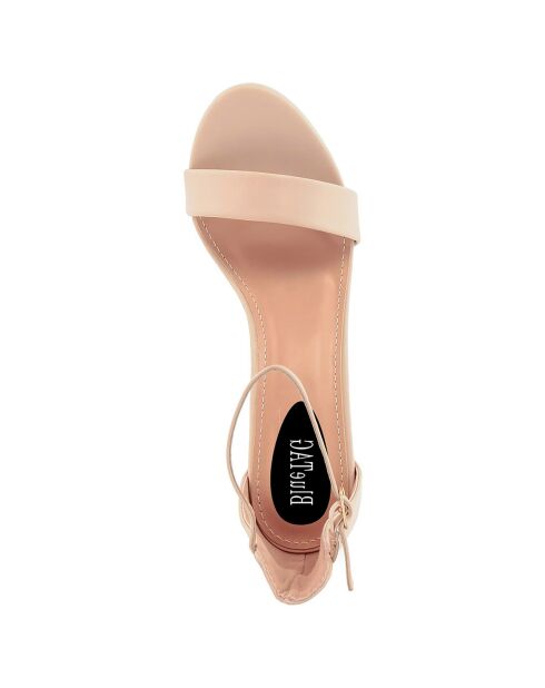 Sandales Lorena nude - Talon 11 cm