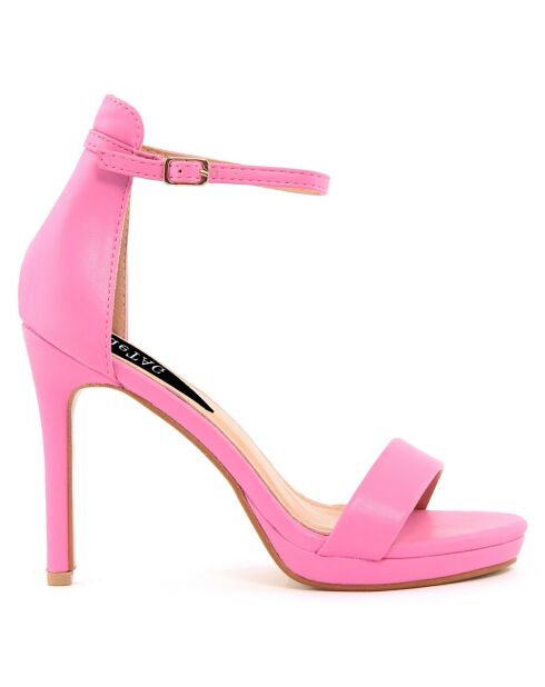 Sandales Lorena roses - Talon 11 cm