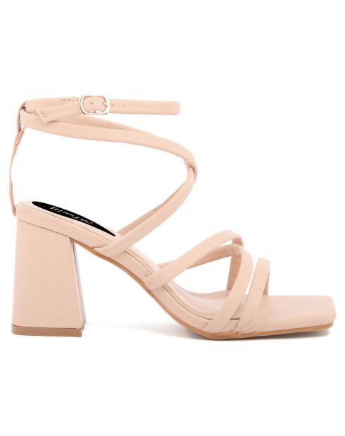 Sandales Maria beiges - Talon 7 cm