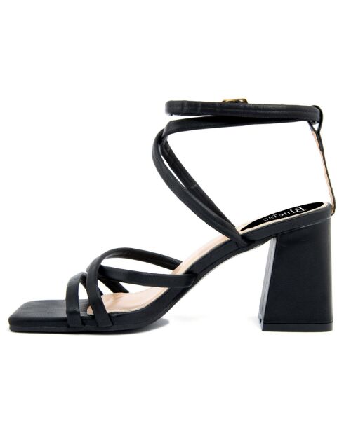 Sandales Maria noires - Talon 7 cm