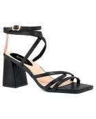 Sandales Maria noires - Talon 7 cm