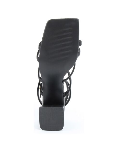 Sandales Maria noires - Talon 7 cm