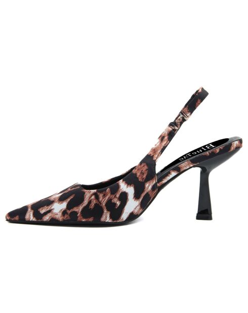 Slingbacks Laura léopard - Talon 9 cm