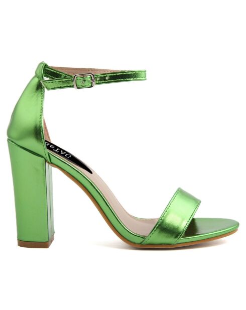 Sandales Selma vertes - Talon 10.5 cm