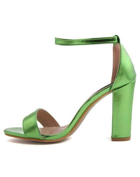 Sandales Selma vertes - Talon 10.5 cm
