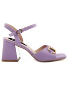 Sandales Yasmina violettes - Talon 8 cm