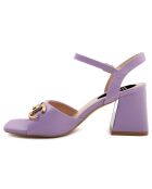 Sandales Yasmina violettes - Talon 8 cm