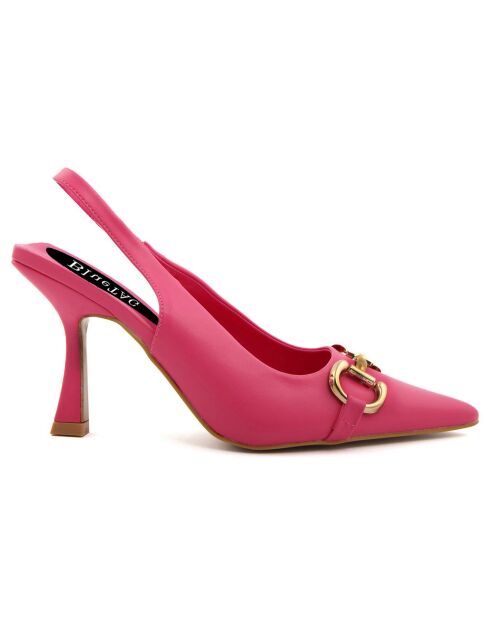 Slingbacks Bianca fuchsia - Talon 10 cm