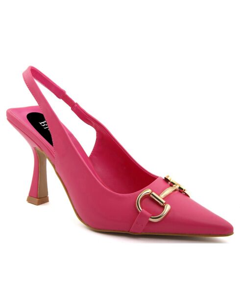 Slingbacks Bianca fuchsia - Talon 10 cm