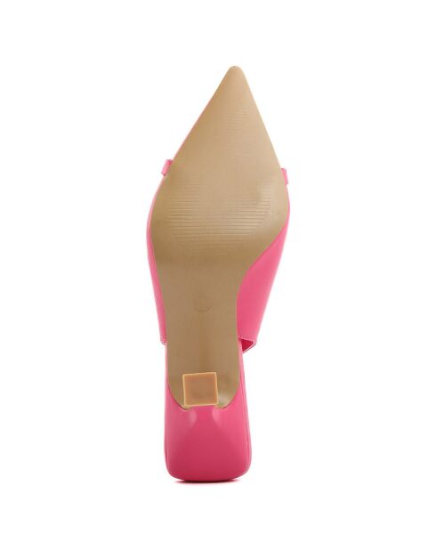 Slingbacks Bianca fuchsia - Talon 10 cm