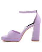 Sandales Pamela violettes - Talon 10 cm