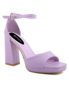 Sandales Pamela violettes - Talon 10 cm
