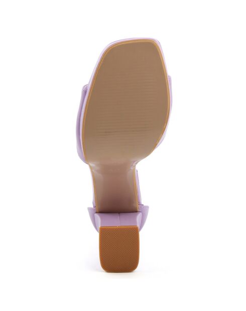 Sandales Pamela violettes - Talon 10 cm